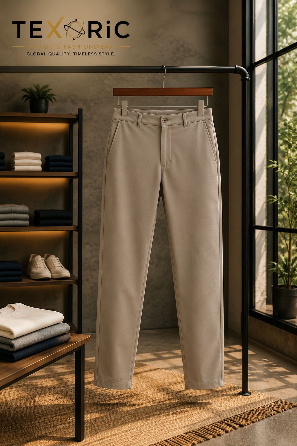 Men's Slim-Fit Chino Trouser (Woven)