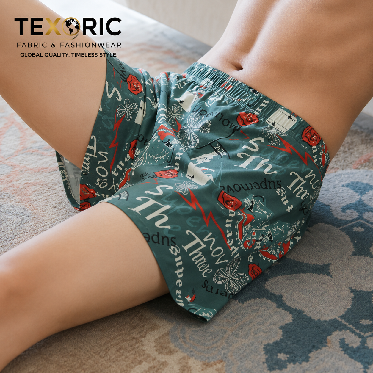 Men's Boxer Brief Underwear - Camo Print (Knit)