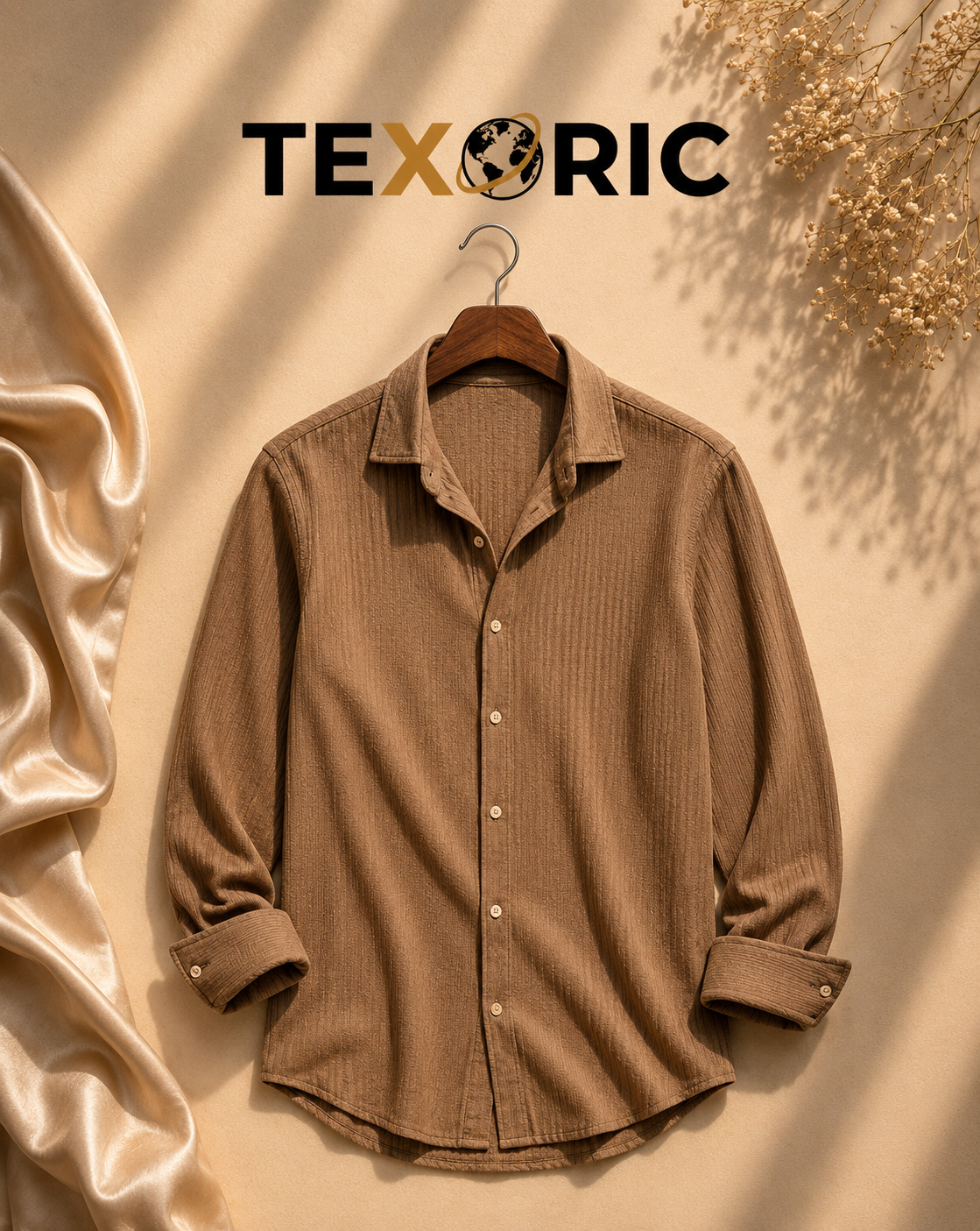Men's Long Sleeve Woven Casual Shirt