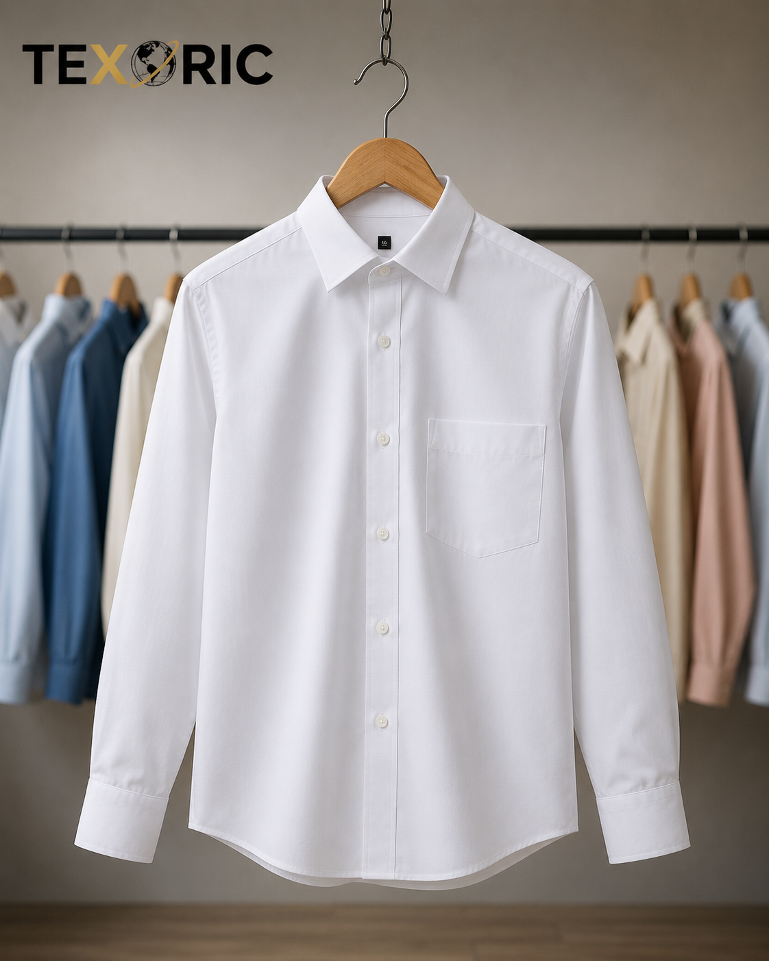 Men's Long Sleeve Formal Woven Shirt
