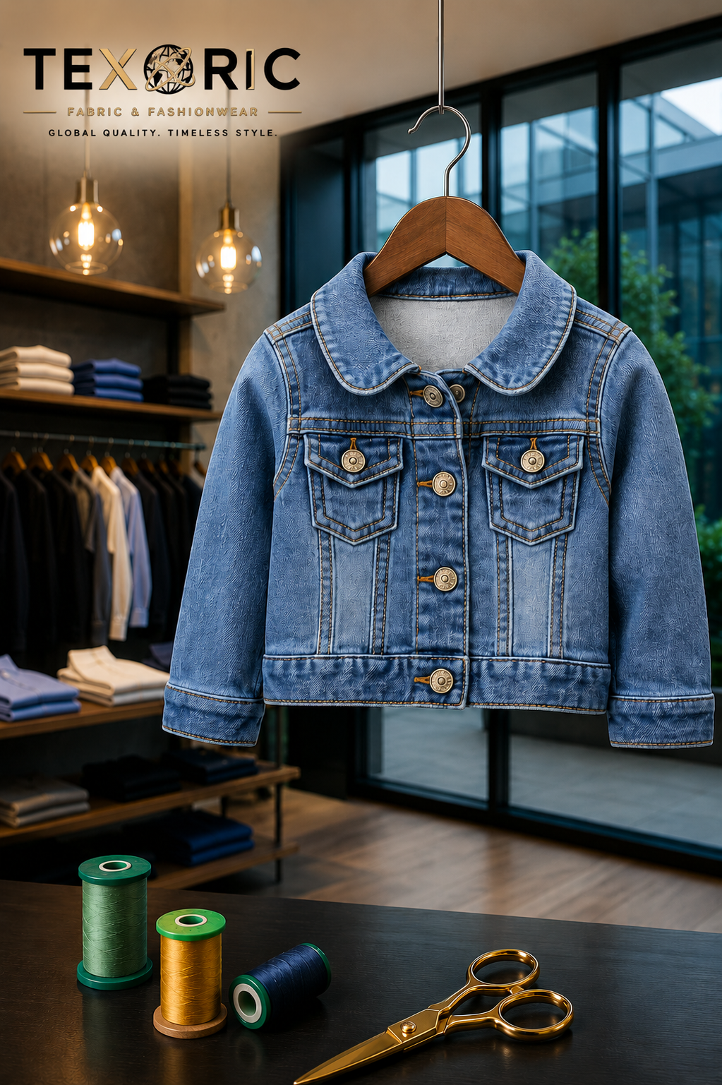 Kids' Denim Trucker Jacket